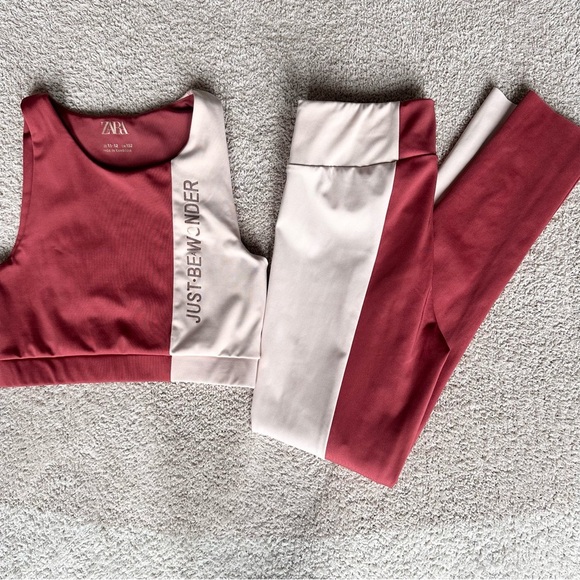 Zara Kids Activewear Two Piece Set Sports Spa Leggings girls 11-12 - Picture 3 of 8